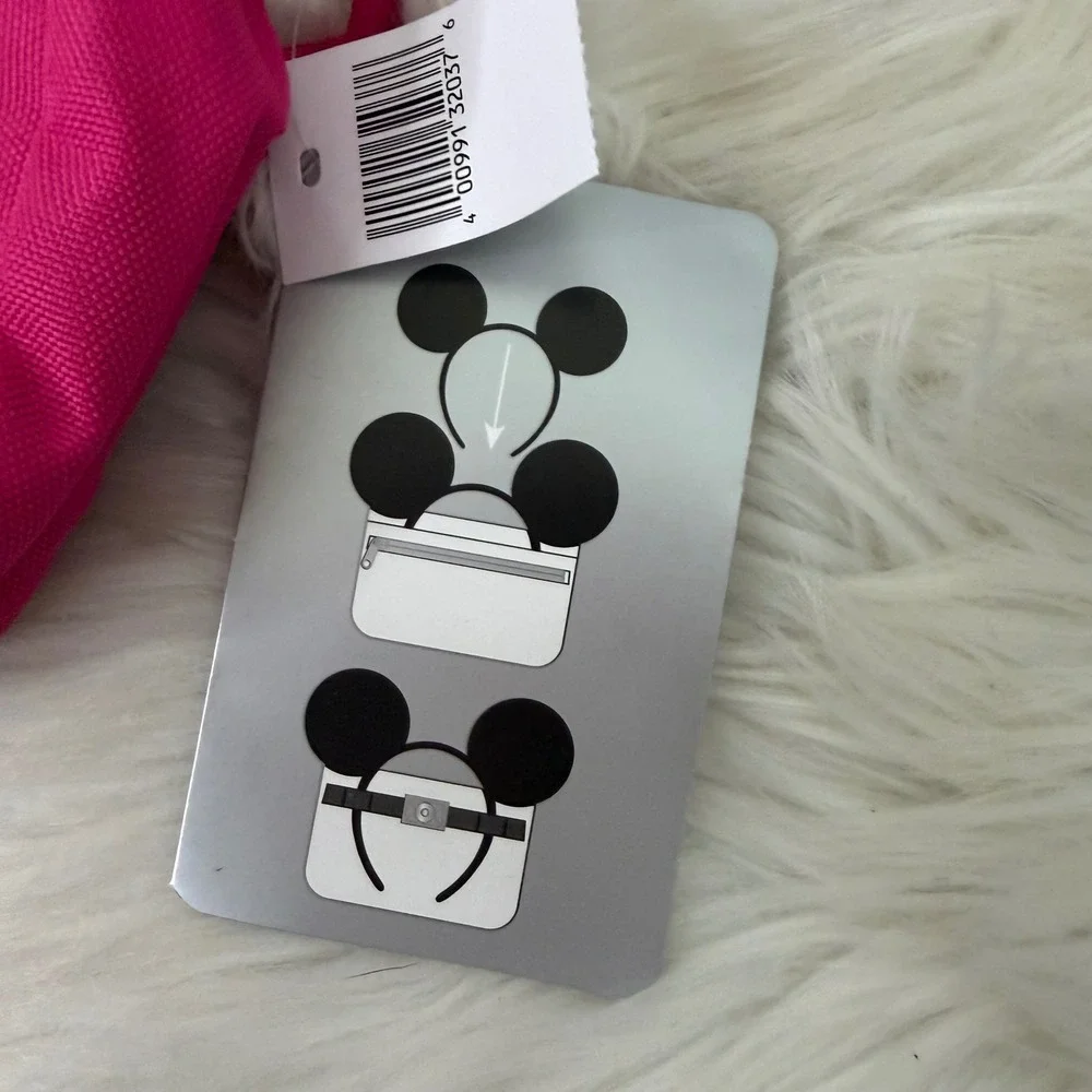 NWT - Disneyworld - Ear Holder Fanny Waist Pack Hot Pink - Picture 3 of 7